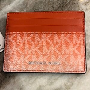 Michael Kors Orange Card Holder